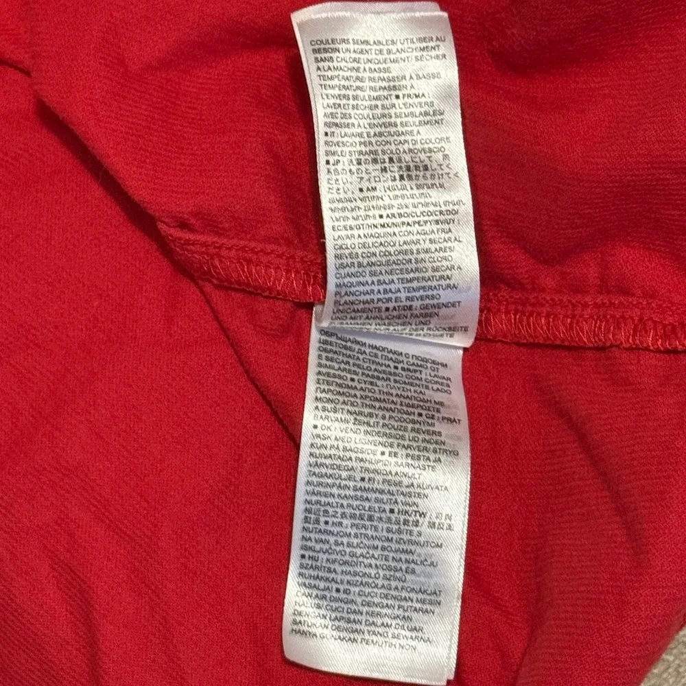 Gap Kids Girls Red Corduroy Puff Sleeve Dress Size L 10-11 Holiday